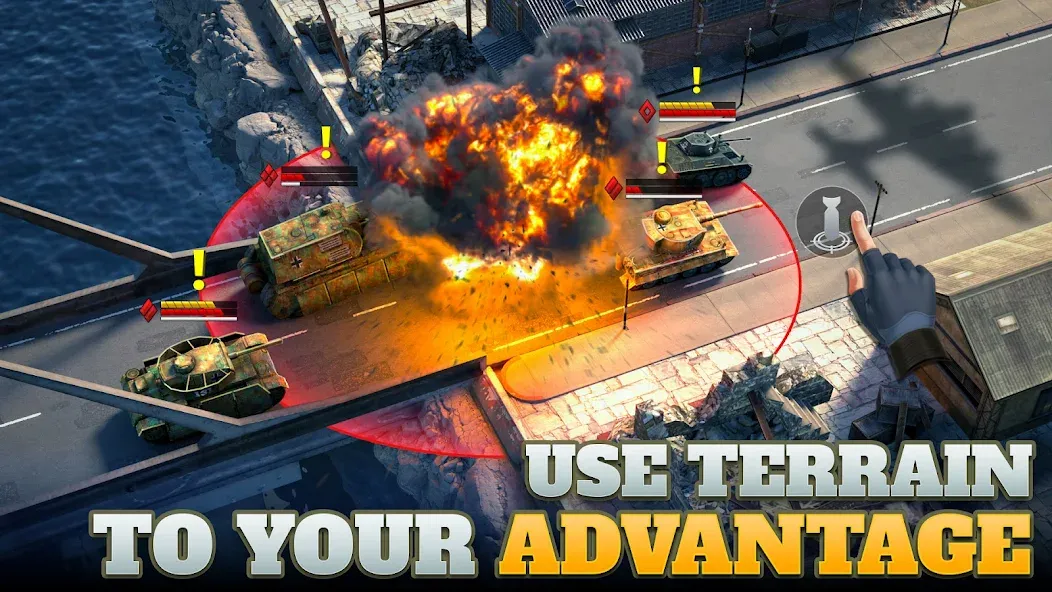 Tanks Charge: Online PvP Arena (Танковая атака)  [МОД Много денег] Screenshot 2