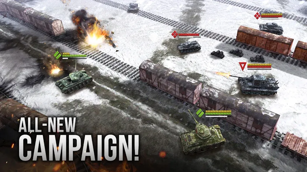 Armor Age: WW2 tank strategy (Армор Эйдж)  [МОД Menu] Screenshot 1