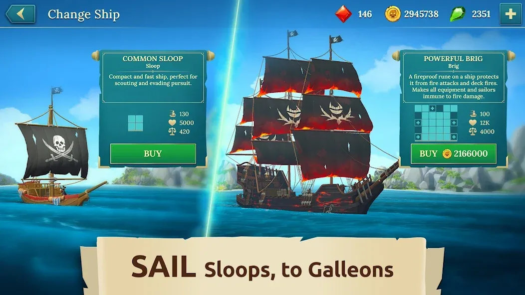 Pirate Ships・Build and Fight  [МОД Mega Pack] Screenshot 3