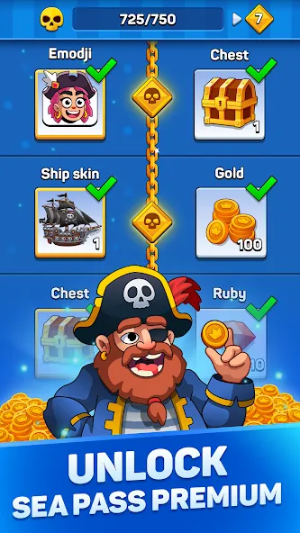 Pirates & Puzzles：Ship Battles  [МОД Много денег] Screenshot 5