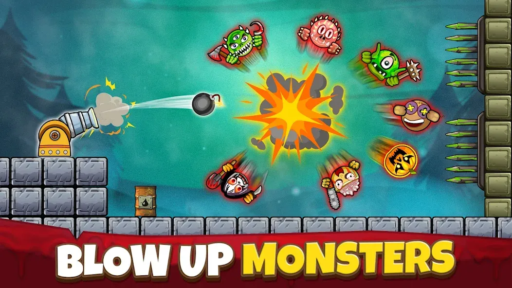 Crush the Monsters：Foul Puzzle  [МОД Menu] Screenshot 1