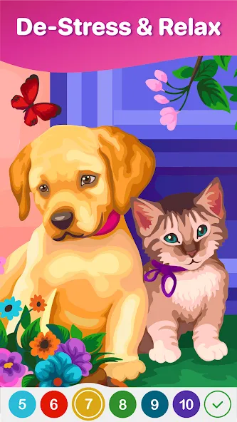 Hey Color Paint by Number Art  [МОД Много денег] Screenshot 2