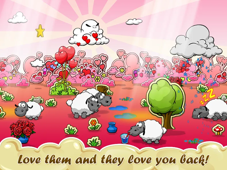Clouds & Sheep  [МОД Бесконечные монеты] Screenshot 5