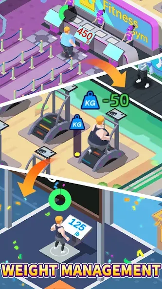 Fitness Club Tycoon (Фитнес Клуб Тайкун)  [МОД Unlimited Money] Screenshot 1