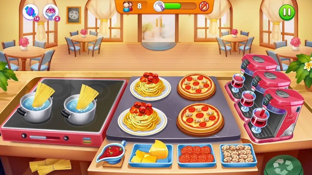 Cooking Restaurant Food Games  [МОД Unlimited Money] Screenshot 2