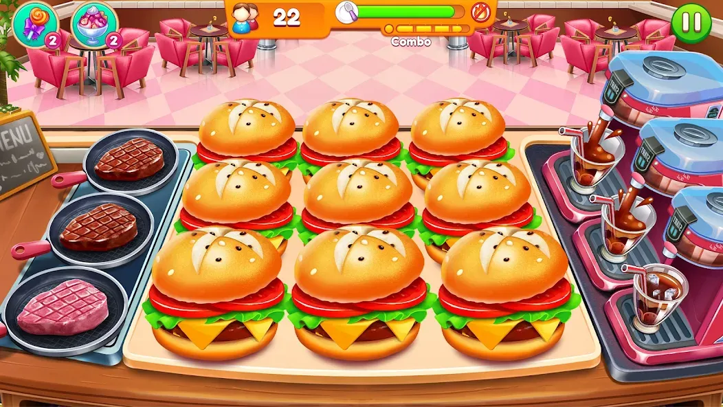 Cooking Restaurant Food Games  [МОД Unlimited Money] Screenshot 5