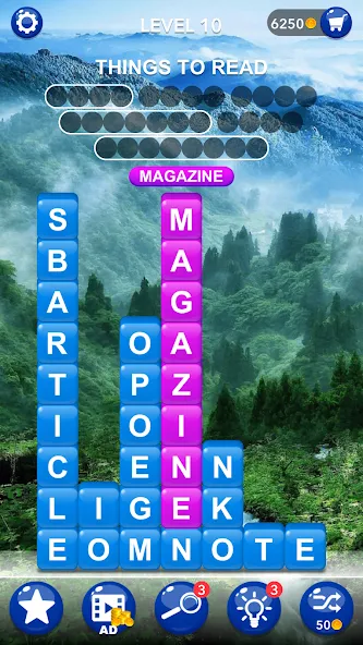 Word Tiles :Hidden Word Search  [МОД Много денег] Screenshot 2