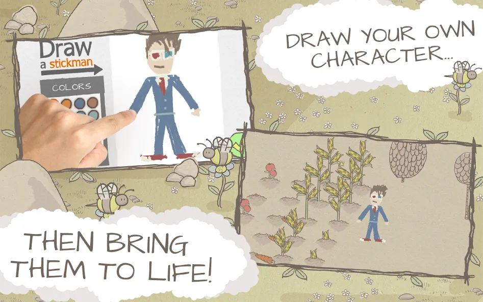 Draw a Stickman: EPIC Free (Нарисуй палочного человечка)  [МОД Unlocked] Screenshot 2