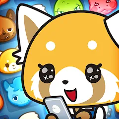 Скачать взломанную Aggretsuko : Match 3 Puzzle (Аггретсуко)  [МОД Много монет] - полная версия apk на Андроид