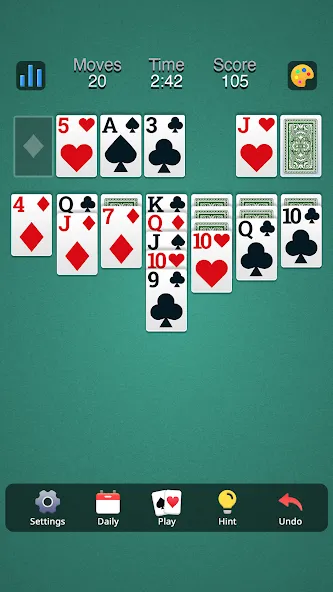 Classic Solitaire - Klondike (Солитер Клондайк Классик)  [МОД Menu] Screenshot 3