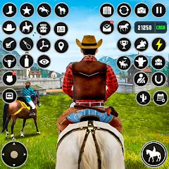 Скачать взломанную Horse Riding Rivals Horse Race (ХорсРайдинг Ривалс Лошадиные скачки)  [МОД Menu] - полная версия apk на Андроид