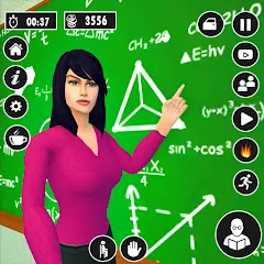 Скачать взлом High School Teacher Life Game  [МОД Бесконечные монеты] - последняя версия apk на Андроид