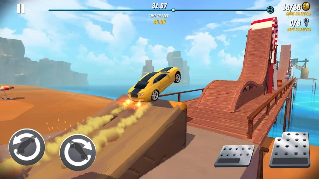 Stunt Car Extreme (Стант Кар Экстрим)  [МОД Много монет] Screenshot 1