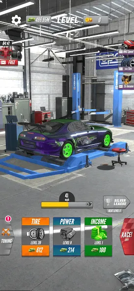 Dyno 2 Race - Car Tuning (Дино 2 Гонка)  [МОД Много денег] Screenshot 2