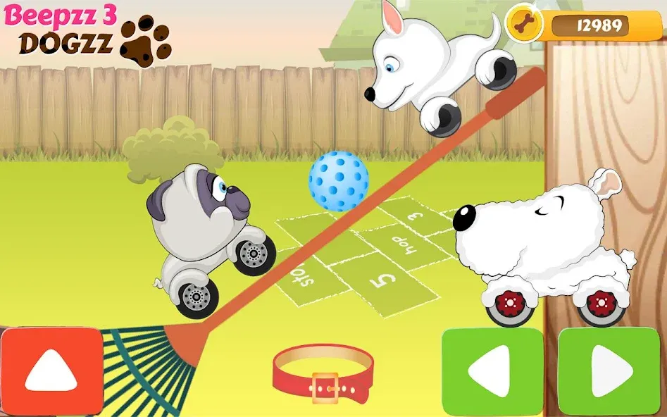 Racing games for kids - Dogs  [МОД Menu] Screenshot 4