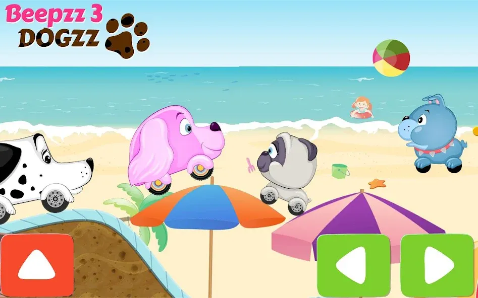 Racing games for kids - Dogs  [МОД Menu] Screenshot 5