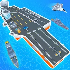 Взломанная Idle Aircraft Carrier (Айдл Эйркрафт Кэрриер)  [МОД Меню] - последняя версия apk на Андроид