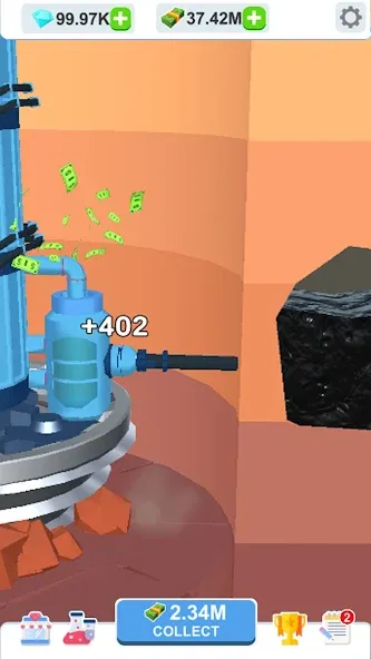 Idle Dig Factory  [МОД Бесконечные деньги] Screenshot 2