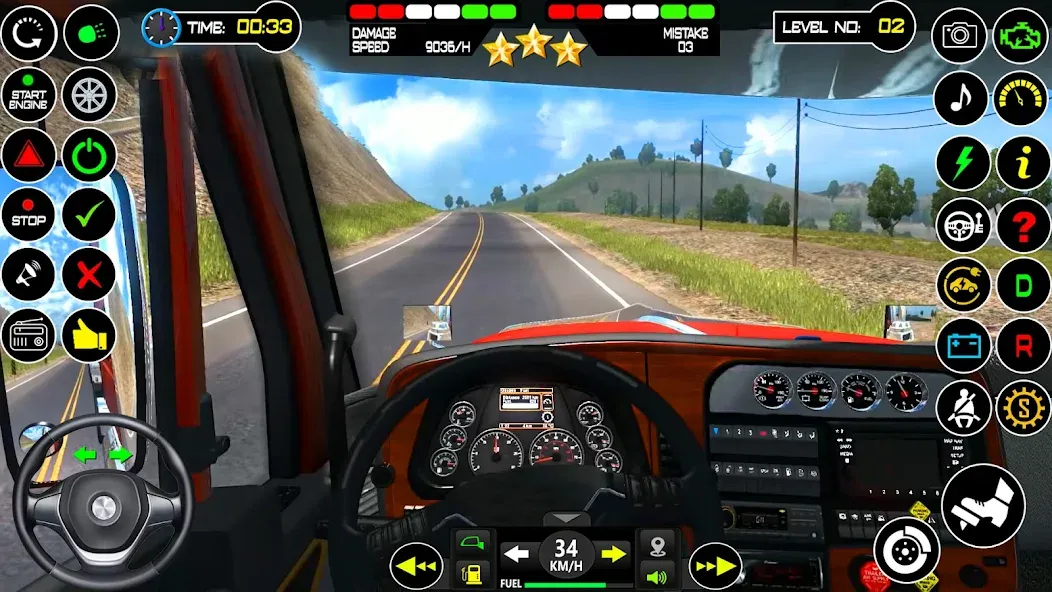 US Truck Driving Cargo Game 3D (Американский грузовик водителя)  [МОД Бесконечные монеты] Screenshot 4