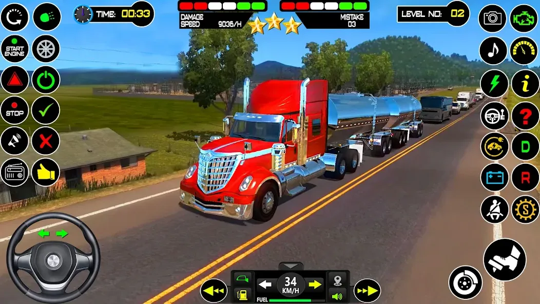 US Truck Driving Cargo Game 3D (Американский грузовик водителя)  [МОД Бесконечные монеты] Screenshot 5