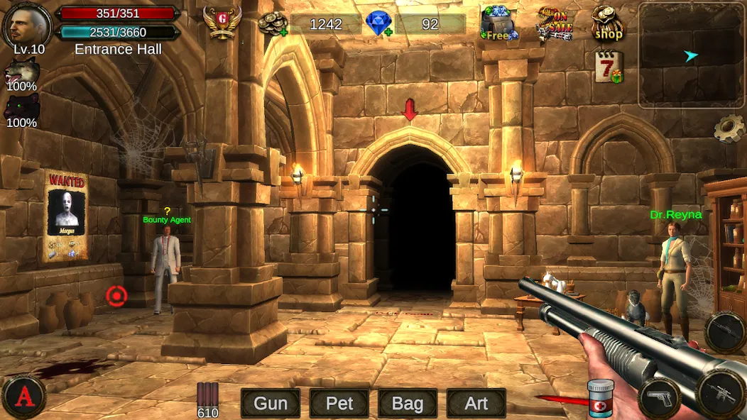 Dungeon Shooter : Dark Temple (Данжен Шутер)  [МОД Все открыто] Screenshot 1