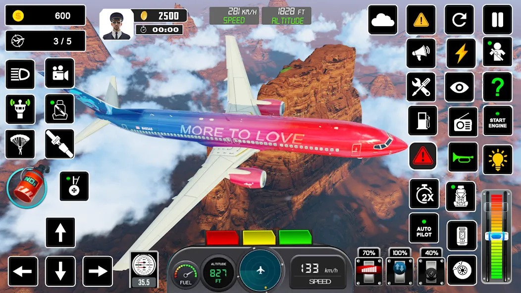 Pilot Flight Simulator Games  [МОД Unlimited Money] Screenshot 4