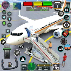 Скачать взломанную Pilot Flight Simulator Games  [МОД Unlimited Money] - полная версия apk на Андроид