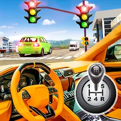 Взломанная Modern Car Driving School Game  [МОД Бесконечные деньги] - полная версия apk на Андроид