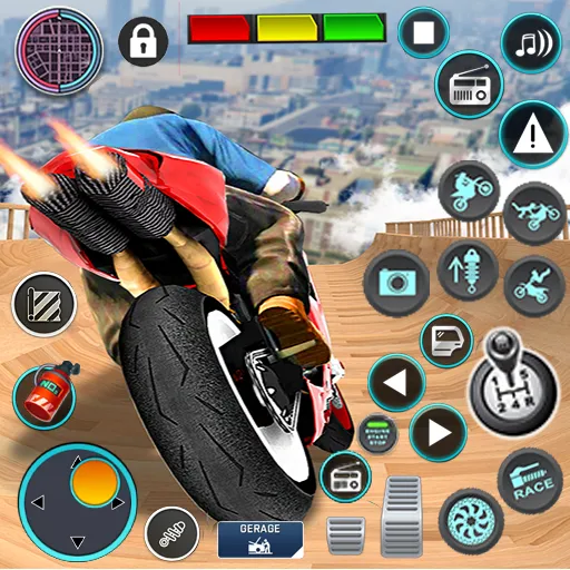 Mega Ramp Bike Stunts Games 3D  [МОД Бесконечные монеты] Screenshot 1