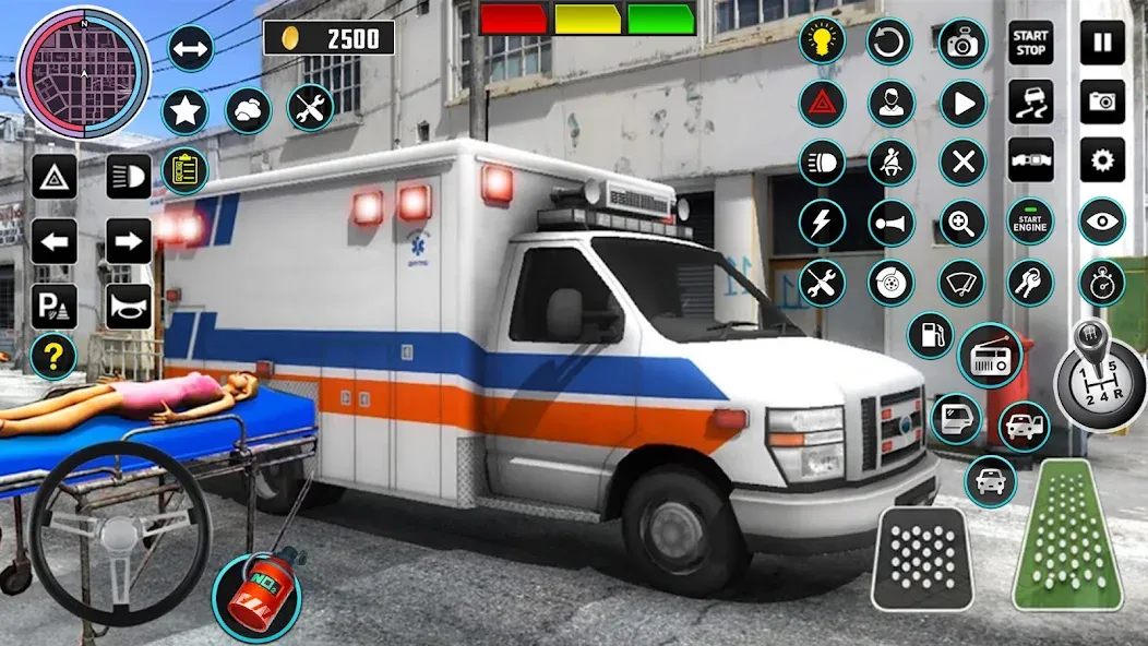 Heli Ambulance Simulator Game  [МОД Много монет] Screenshot 3