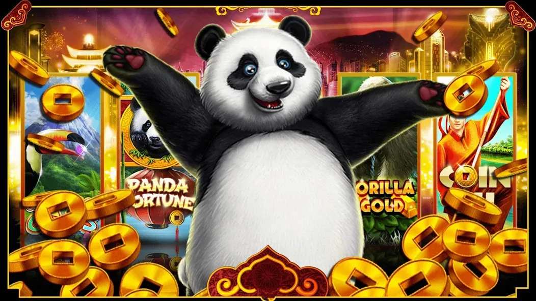 Panda Slots (Панда Слоты)  [МОД Много денег] Screenshot 5