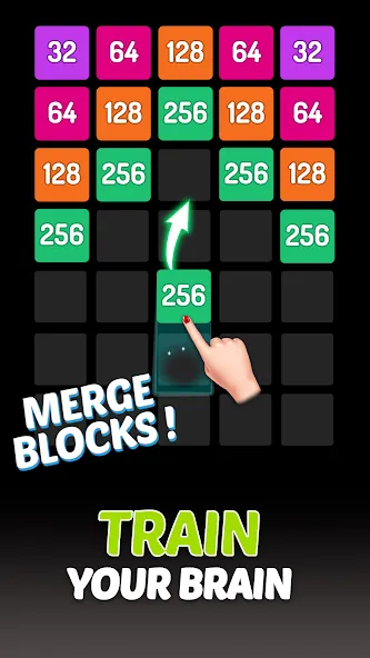 X2 Blocks - 2048 Number Game (Блоки)  [МОД Unlimited Money] Screenshot 2