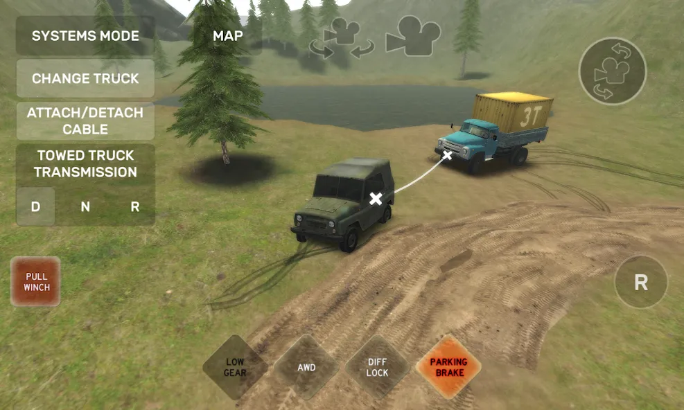 Dirt Trucker: Muddy Hills (Дрт Трукер)  [МОД Много денег] Screenshot 1