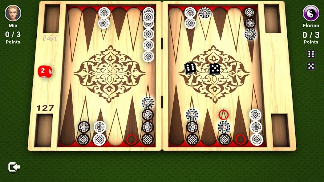 Backgammon -  Board Game  [МОД Много денег] Screenshot 2