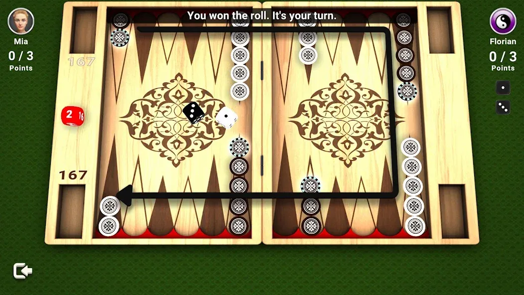 Backgammon -  Board Game  [МОД Много денег] Screenshot 3