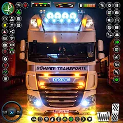 Взломанная US Truck City Transport Sim 3d  [МОД Много монет] - последняя версия apk на Андроид