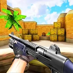 Скачать взломанную Gun Strike: FPS Shooter Game (Каунтер Атак)  [МОД Все открыто] - последняя версия apk на Андроид