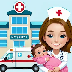 Взлом My Hospital Town Doctor Games  [МОД Меню] - полная версия apk на Андроид