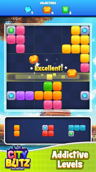 City Blitz-Block Puzzle Blast (Блок Головоломка Кинг)  [МОД Все открыто] Screenshot 1