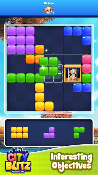 City Blitz-Block Puzzle Blast (Блок Головоломка Кинг)  [МОД Все открыто] Screenshot 3