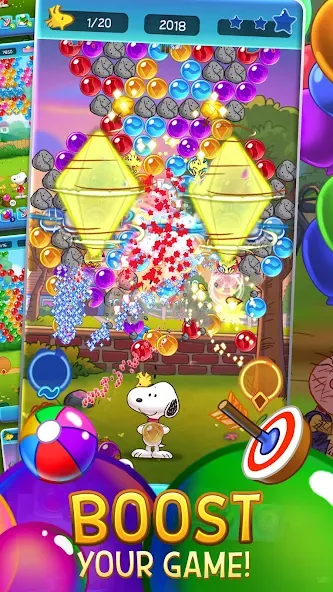 Bubble Shooter - Snoopy POP! (Бабл шутер)  [МОД Unlocked] Screenshot 4