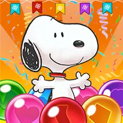 Скачать взлом Bubble Shooter - Snoopy POP! (Бабл шутер)  [МОД Unlocked] - последняя версия apk на Андроид