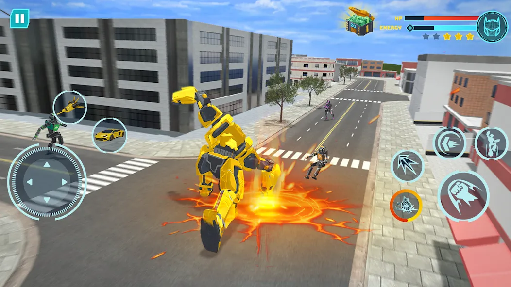 Robot Game: Transform & Fight (Робот Игра Трансформация Автомобиля)  [МОД Mega Pack] Screenshot 4