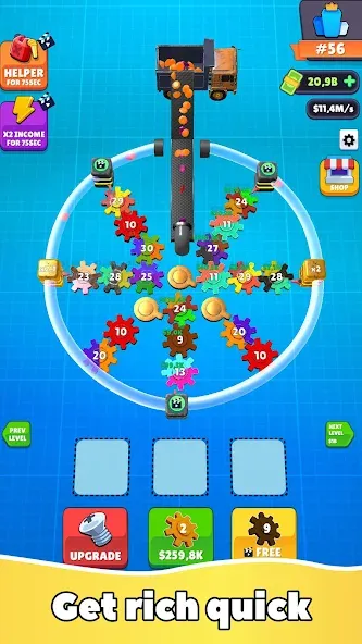 Gear Clicker (Гир Кликер)  [МОД Все открыто] Screenshot 5