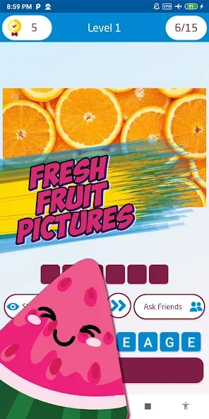 Guess the fruit name game  [МОД Много денег] Screenshot 4