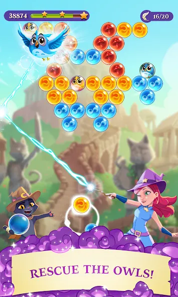 Bubble Witch 3 Saga (Бабл Витч 3 Сага)  [МОД Mega Pack] Screenshot 1