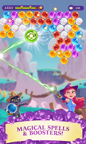 Bubble Witch 3 Saga (Бабл Витч 3 Сага)  [МОД Mega Pack] Screenshot 2