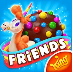 Взломанная Candy Crush Friends Saga (Кенди Краш Френдс Сага)  [МОД Все открыто] - полная версия apk на Андроид