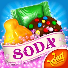 Скачать взломанную Candy Crush Soda Saga (Кенди Краш Сода Сага)  [МОД Unlimited Money] - стабильная версия apk на Андроид