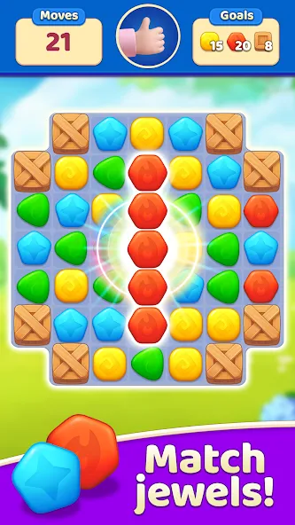 EverMatch 3 Game (ЭверМатч 3 Игра)  [МОД Бесконечные монеты] Screenshot 2